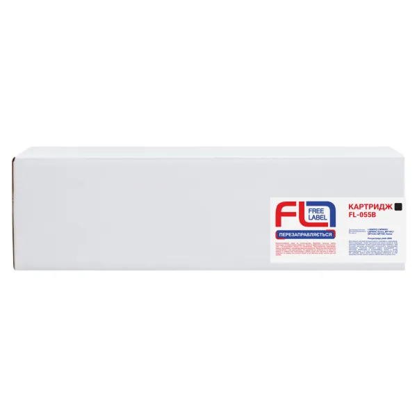 Картридж сумісний Canon 055 чорний Free Label (FL-055B) - Фото 2