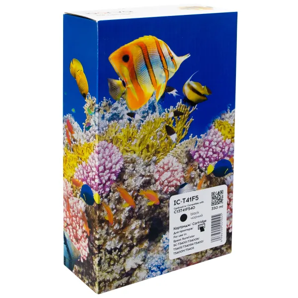 Картридж совместимый Epson T41F5 (C13T41F540) универсальная версия, 350 мл, черный Barva (IC-T41F5)