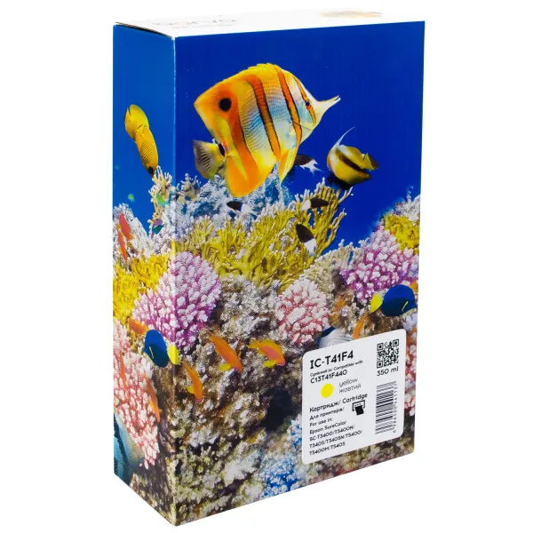 Картридж совместимый Epson T41F4 (C13T41F440) универсальная версия, 350 мл, желтый Barva (IC-T41F4)