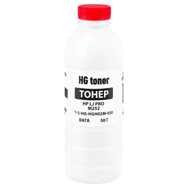 Тонер HP LJ Color Pro M252 флакон, 50 г, пурпурный HG toner (TSM-HGH02M-050)