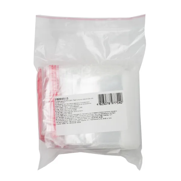 Пакет-струна с замком Zip-Lock 70*100 мм, 100 шт Buroclean (10200515)