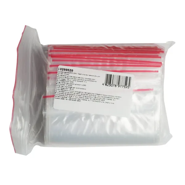 Пакет-струна с замком Zip-Lock 100*150 мм, 100 шт Buroclean (10200520)