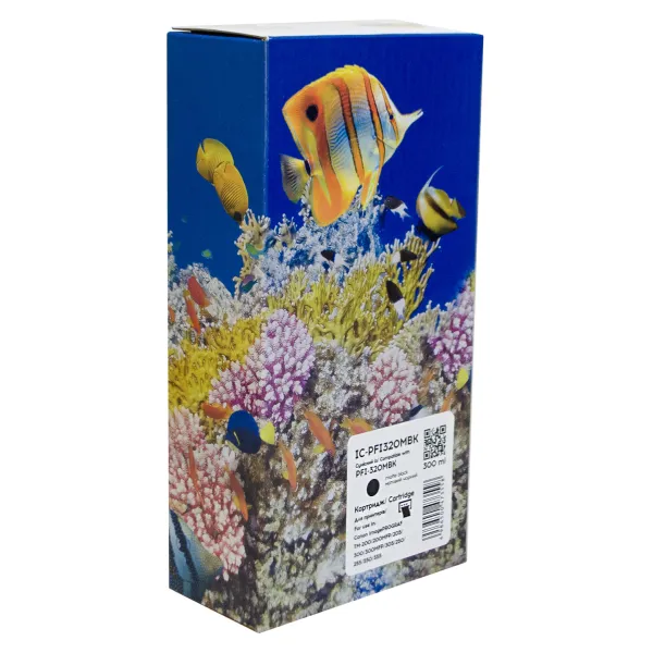 Картридж совместимый Canon PFI-320MBK (2889C001AA) 300 мл, матовый черный Barva (IC-PFI320MBK)