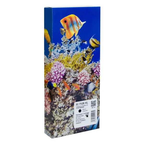 Картридж совместимый Epson T12E XL (C13T12E140) 10K стр, черный Barva (IC-T12E-XL)