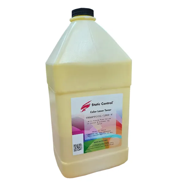 Тонер HP универсальный TRMPTCOL флакон, 1 кг, желтый SCC (TRMPTCOL-1KG-Y)