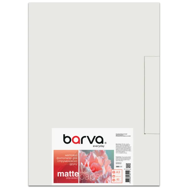 Фотобумага матовая 280 г/м2, A3, 40 л Everyday Barva (IP-AE280-448)