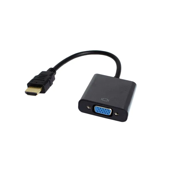 Перехідник HDMI 1.4 на VGA DB15, M-F, 60Hz, 0,15м чорний Patron (PN-HDMI-VGA)
