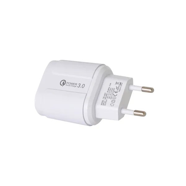 Устройство зарядное сетевое Quick charge 3.0 1xUSB 2.4 А, белое Patron ( PN-QC3-220V-W)