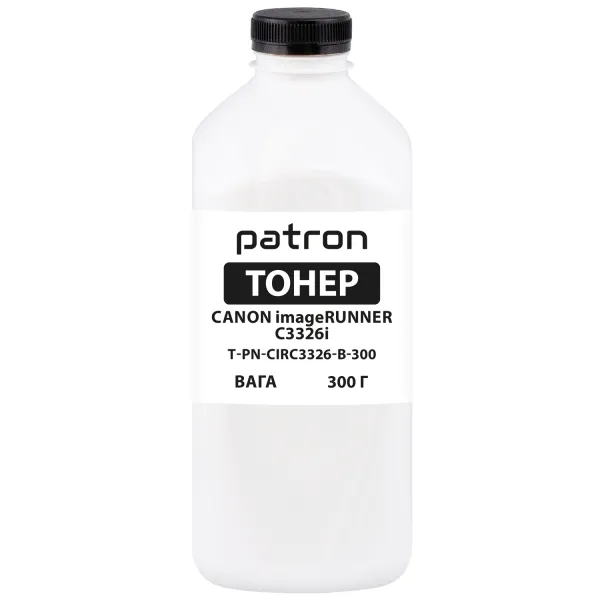 Тонер Canon imageRUNNER C3326i черный флакон, 300 г Patron (PN-CIRC3326-B-300)