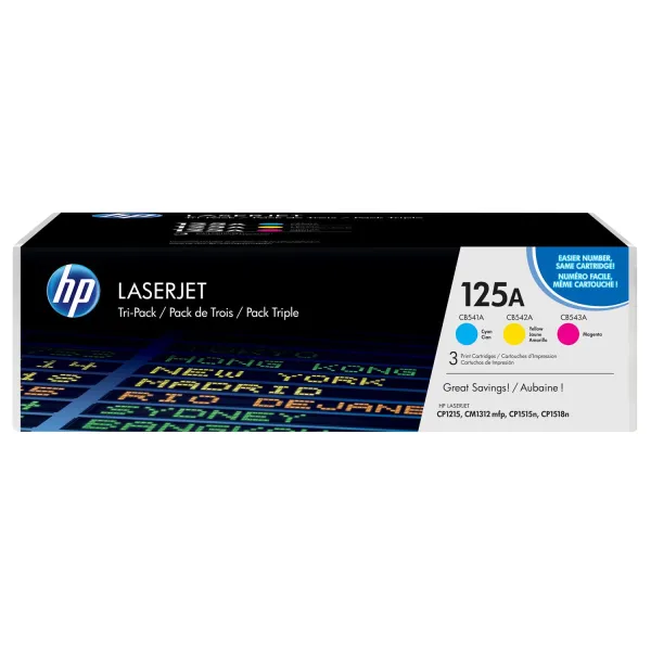 Картридж 125A голубой/пурпурный/желтый HP (CF373AM)