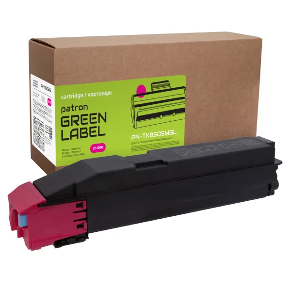 Тонер-картридж совместимый Kyocera Mita TK-8505M пурпурный Green Label Patron (PN-TK8505MGL)