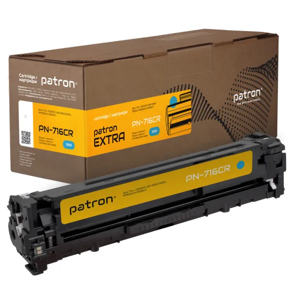 Картридж совместимый Canon 716 голубой Extra Patron (PN-716CR)