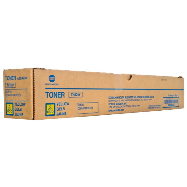 Тонер-картридж TN-324Y желтый Konica Minolta (A8DA250)